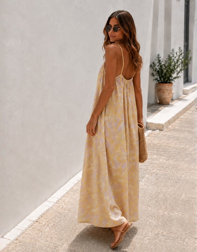 Esther & Co - Noémie Dress - Lavender Lemon