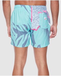 Boardies - Boardies Andre Green Mid Length Swim Shorts