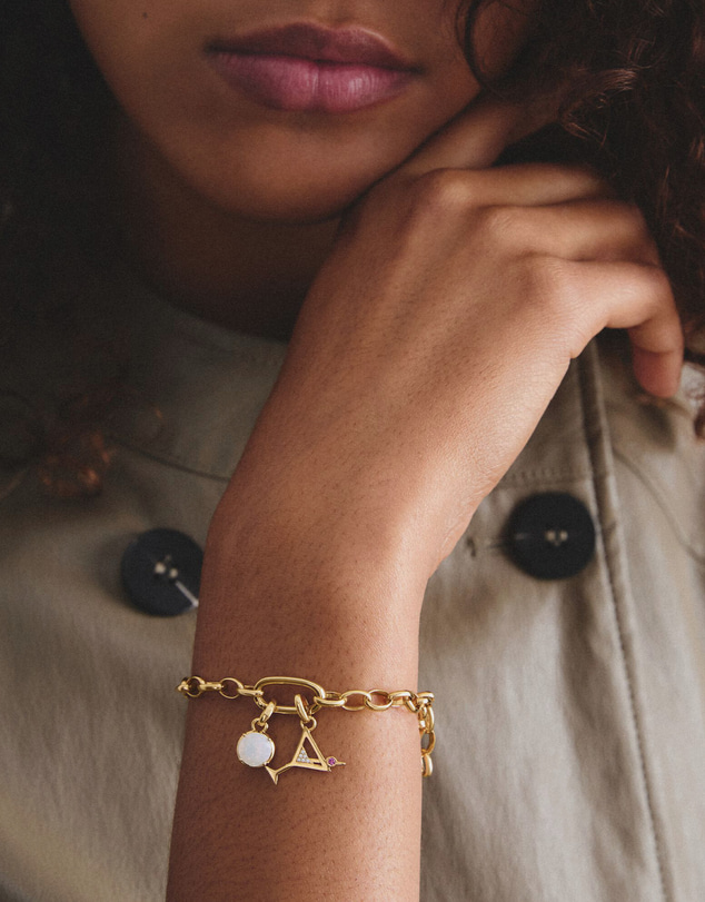 THOMAS SABO - Gold-Plated June Birthstone Charm