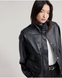 Oxford - Rosie Leather Bomber Jacket