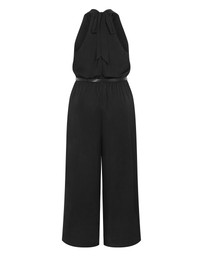 City Chic - Clara Halter Wide Leg Jumpsuit