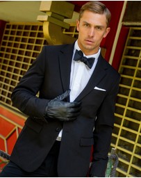 DENTS - Unlined Leather Driving Gloves worn by Daniel Craig in Black