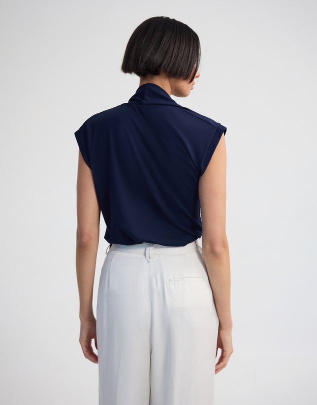 Oxford - Mimi Jersey Scarf Detail Top