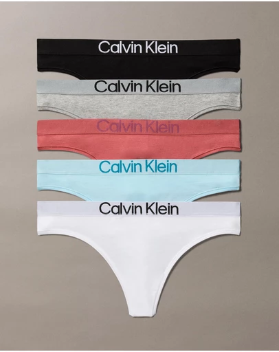 Calvin Klein - 5-Pack Cotton Stretch Thong