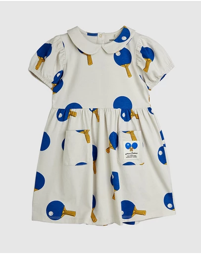 Mini Rodini - Table Tennis Allover Print SS Dress - Babies-Teens