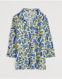 Seasalt - Seasalt Cornwall Green Wavecrest Shirt