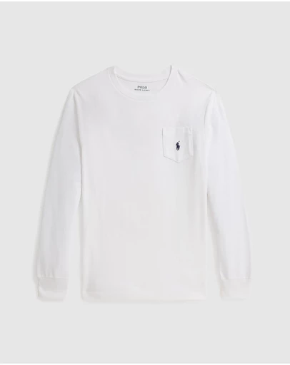 Polo Ralph Lauren - Triple-Pony Cotton Long-Sleeve Tee - Teens
