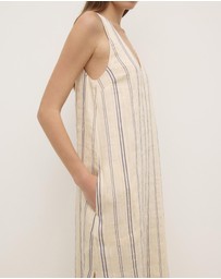 Assembly Label - Ulani Stripe V Neck Maxi Dress