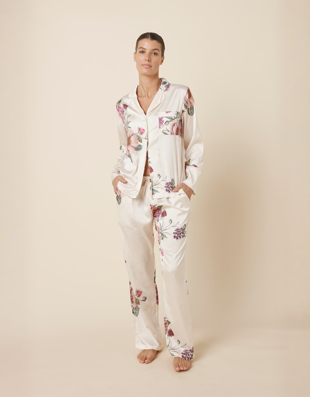 Gingerlilly - Ruby Floral Satin PJ set