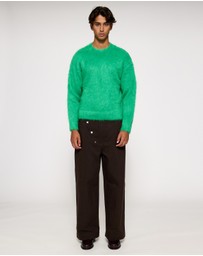 SUNNEI - Hairy Knit Round Neck Sweater