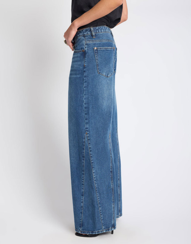 ONE TEASPOON - Cruisers Mid Waist Bootcut Flare Denim Jeans - Rodeo Blue