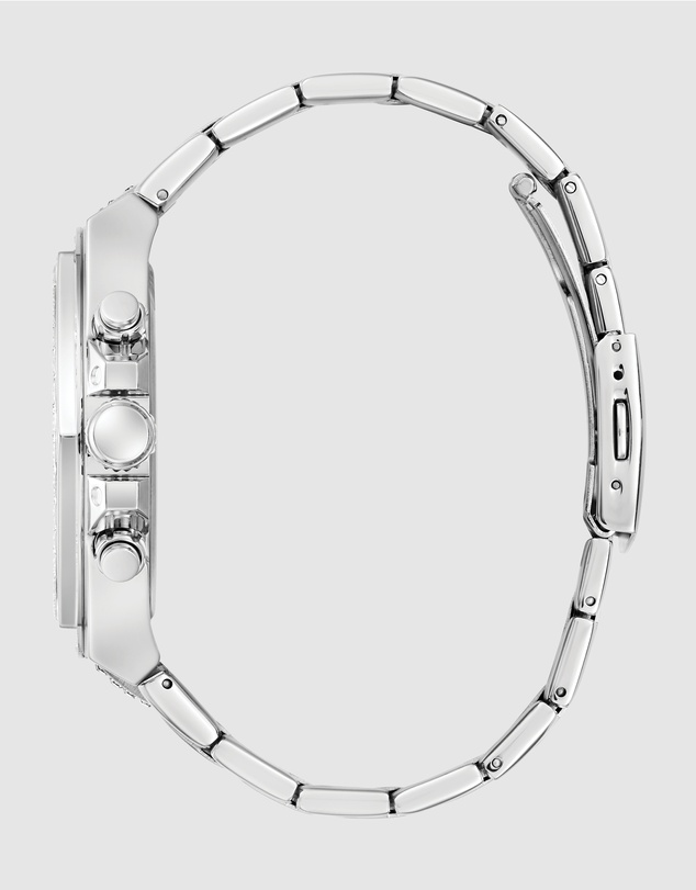 GUESS - GUESS Men's Silver Tone Multi-function Watch
