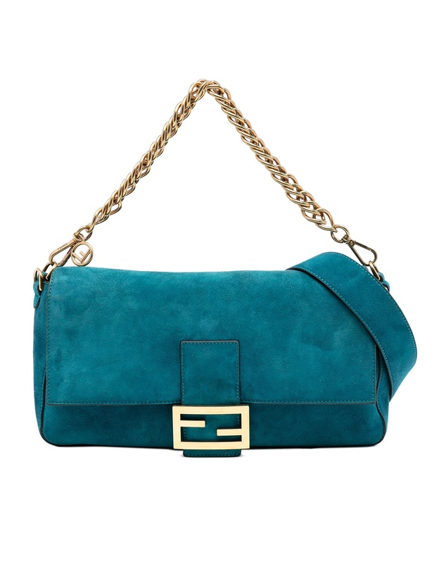 Pre-Loved by Azura Reborn - Pre-Loved Large Suede Chamois Baguette Satchel