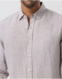 Brooksfield - Linen Casual Long Sleeve