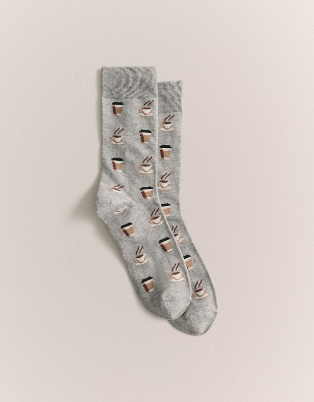 Trenery - Coffee Crew Sock in Cement