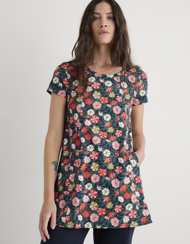 Seasalt - Seasalt Cornwall Multi Screenprint Tunic