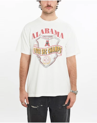 Vintage by The Real Deal - Pre Loved - Vintage 1992 NCAA Alabama Crimson Tide Tee