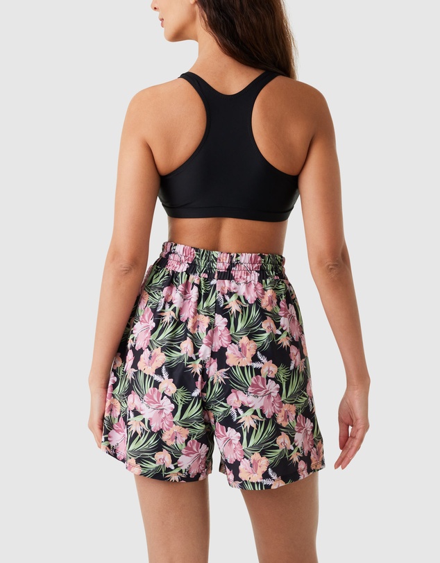 Modest Mermaid - Floral Fit Highwaist Board Short SPF50+