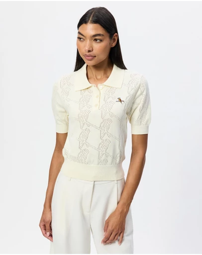Walker Golf Things - Pointelle Knitted Polo
