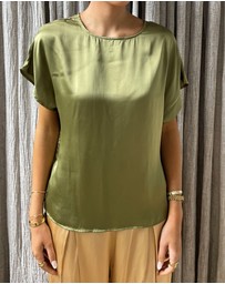 SILK MAGNOLIA - 100% Silk T-shirt