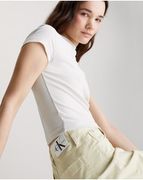 Calvin Klein Jeans - Cotton Twill Mom Shorts