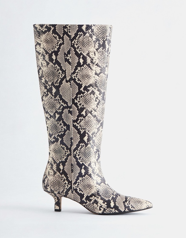 & Other Stories - Kitten Heel Leather Knee Boots