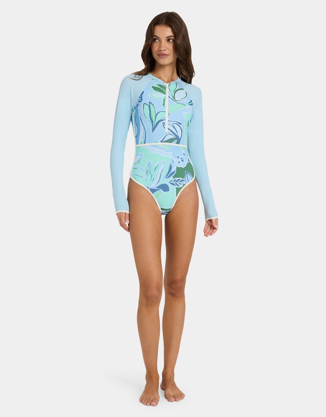 Roxy - Womens Botanic Active Long Sleeve One Piece Rash Vest