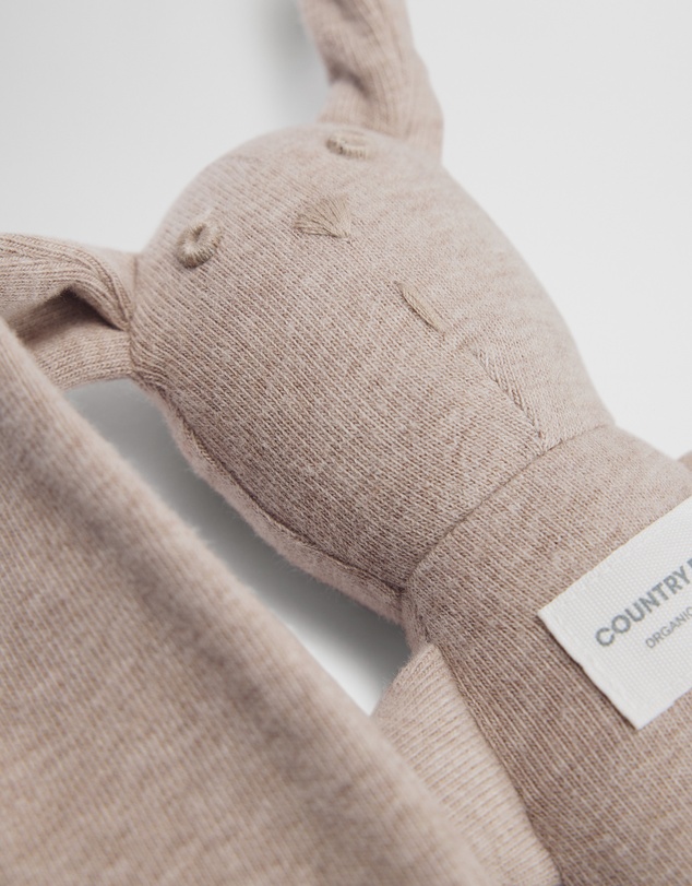Country Road - Organically Grown Cotton Blend Rib Stripe Bunny
