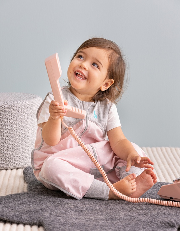 Love to Dream - Sleep Suit 0.2 TOG Stretch Organic Cotton Stellar in Dusty Pink