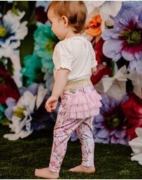 Fleur Harris - 'Fairyland' Fabulous Frilled Legging in Pink Lavender