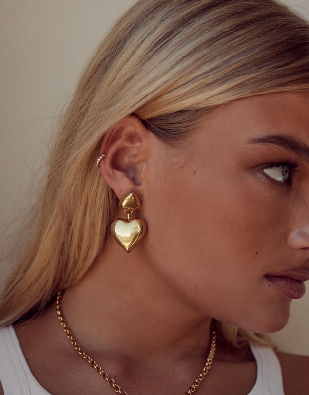 CENDRE - Romee Heart Earrings