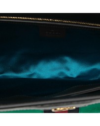 Pre-Loved by Azura Reborn - Pre-Loved Medium Suede Web Ophidia Chain Shoulder Bag