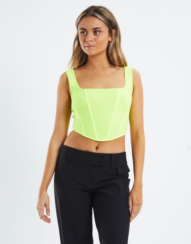 Neon Hart - Adaline Mesh Square Neck Corset