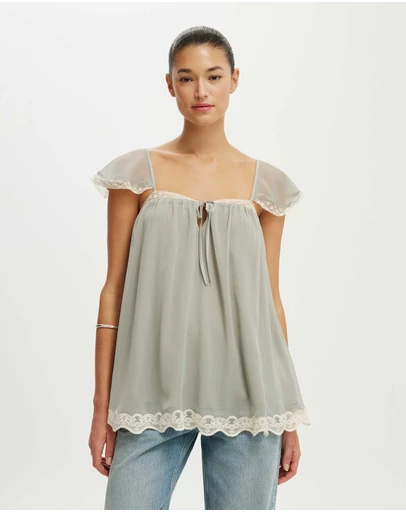 Cotton On - Florence Flutter Sleeve Tunic