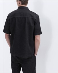 UNISON - Oversized Denim S/S Shirt