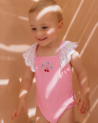 Huxbaby - Bon Voyage Sleeveless Frill Swimsuit - Babies-Teens