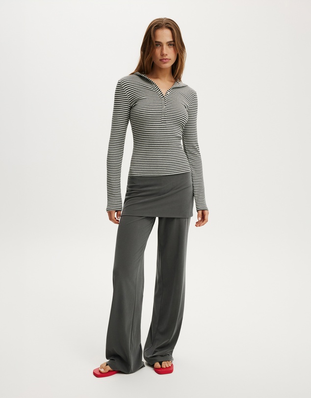 Cotton On - Hooded Blake Henley LS Top
