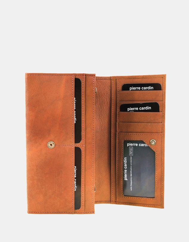 Pierre Cardin - Pierre Cardin Rustic Leather Ladies Wallet