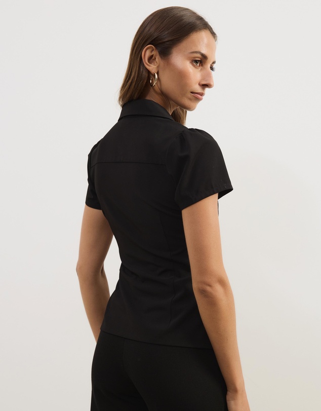 Atmos&Here - Emma Cap Sleeve Blouse