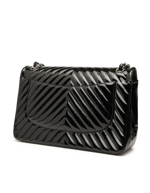 Pre-Loved by Azura Reborn - Pre-Loved Jumbo Classic Chevron Patent Double Flap