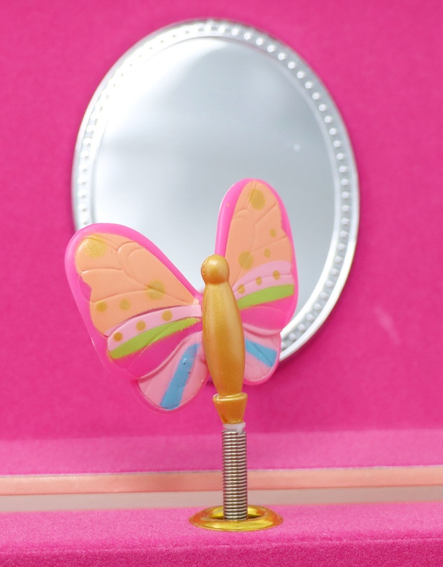 Pink Poppy - Rainbow Butterfly Medium Musical Jewellery Box