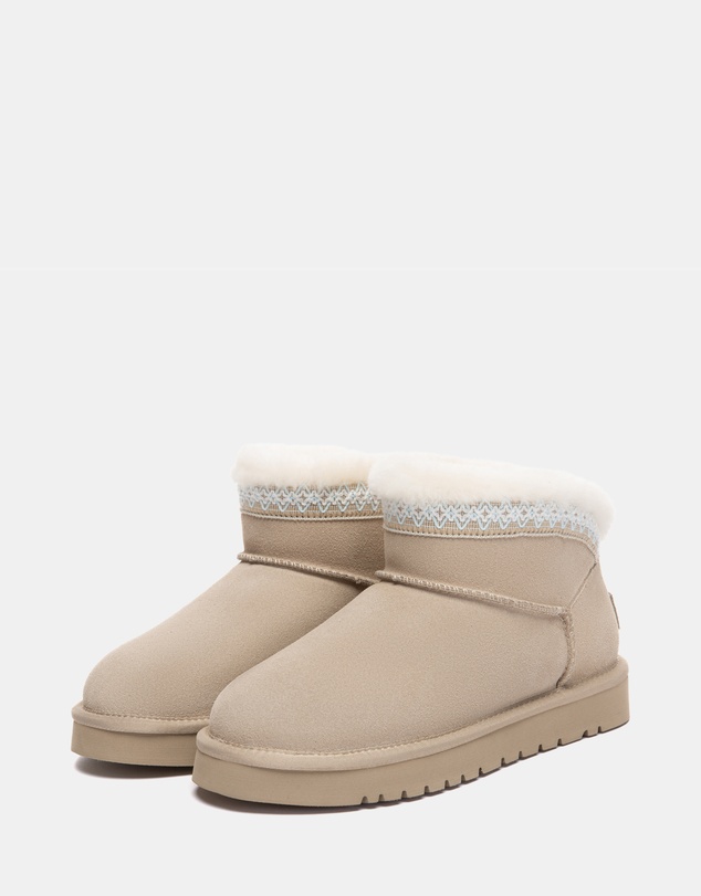 EVERAU - Australian Shepherd Ugg Mini Liora Cow Suede Upper UGG Boots