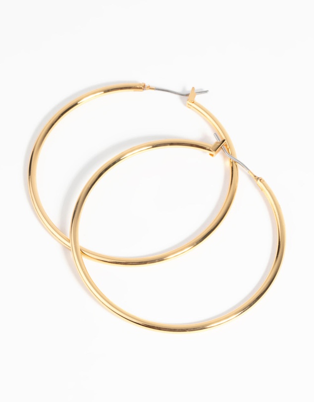 Lovisa - Gold Plated Large Hoop Earrings