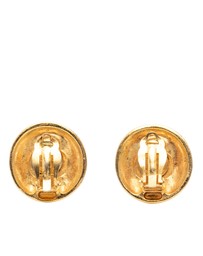 Pre-Loved by Azura Reborn - Pre-Loved CC Gold Plated Round Clip On Earrings
