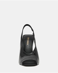 Steve Madden - Lucian Black Leather Heels