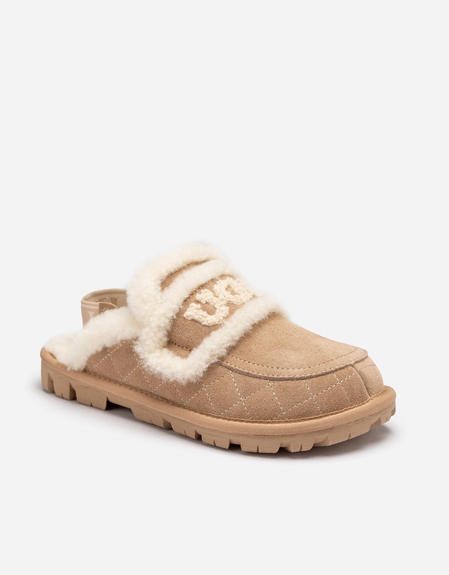 Ozwear Connection Uggs - UGG Violet Matelassé Shearling Slipper (Elastic Logo, Detachable Feature)