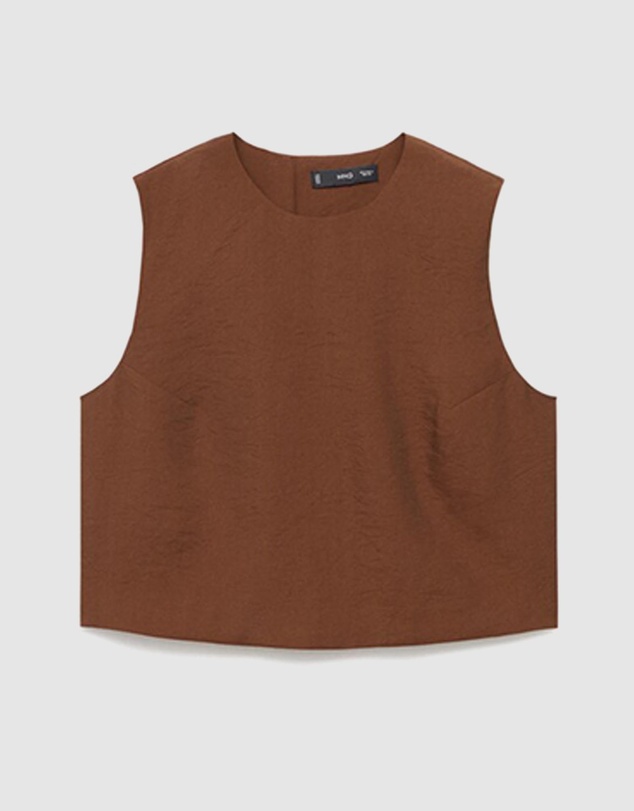 M.N.G - Buttoned Crop Top