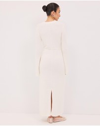 Calli - Iris Long Sleeve Knitted Maxi Dress