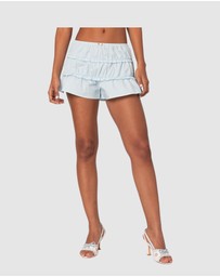 EDIKTED - Kalila Tiered Ruffle Shorts