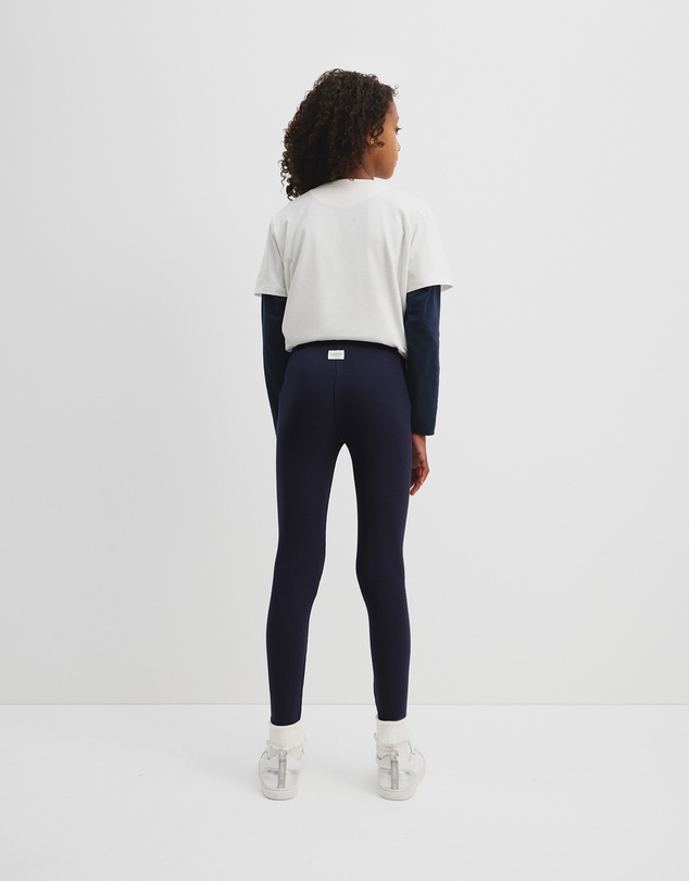 Country Road - Organically Grown Cotton Blend Solid Rib Legging